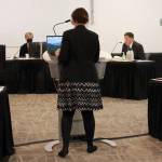 Inquest program attorney Cady Nicol questions Corporal Bassett on August 14. (Photo by Keelin Everly-Lang/The Mirror)
Inquest program attorney Cady Nicol questions Corporal Bassett on August 14. Photo by Keelin Everly-Lang/The Mirror