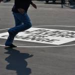 Black Players For Change is one of the main sponsors of the mini soccer pitch. (Ben Ray / The Mirror)