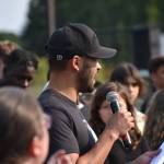 TJHS alumni Lamar Neagle speaks to parents and students at Olympic View. (Ben Ray/The Mirror)