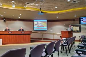 Judge Dave Larson shares an update about Therapeutic Courts Interagency Agreement. (Photo by Keelin Everly-Lang / The Mirror)
