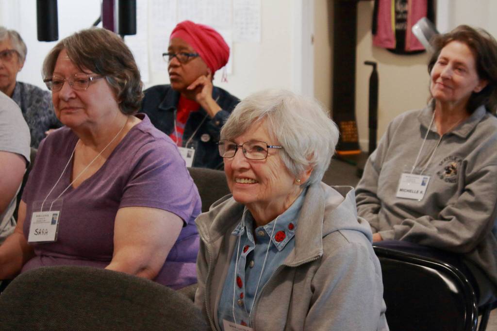 Photo by Keelin Everly-Lang / The Mirror
Sara and Meg S. attending the book release event for Destined to be a Hamilton.