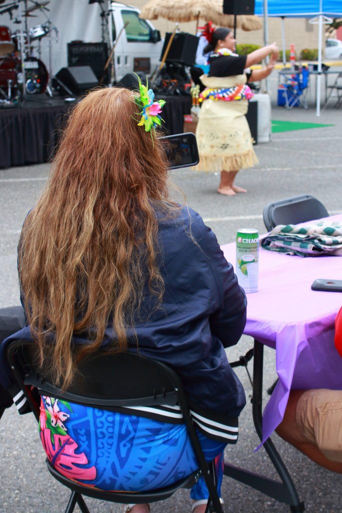 The Federal Way High Schools Pacific Islander Club performed at the Taste of Federal Way. The first dance was a solo performance of a Tahitian dance. Photo by Keelin Everly-Lang /The Mirror