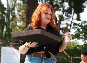 Kristin Speakman is the founder of Bella Red salons and The Mirror's Hometown Hero of the month. At this team Energizer event she helped staff from both salons get to know each other. Photo by Keelin Everly-Lang/The Mirror