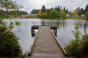 One possible improvement at Lake Geneva Park will be safety and accessibility improvements like railings on docks that are popular places for community members to fish. Photo by Keelin Everly-Lang / The Mirror