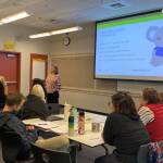 Michelle Brode, Mental Health First Aid Instructor teaching a Youth MHFA course. Photo Courtesy of Brandy Atkinson.