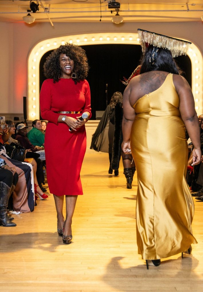 Ebony Fashion Week Founder, Hostess and Designer DeVaughnn Williams, Ms. Washington Global Continental 23/24 Photo by: Victor Jones (@genericvik)