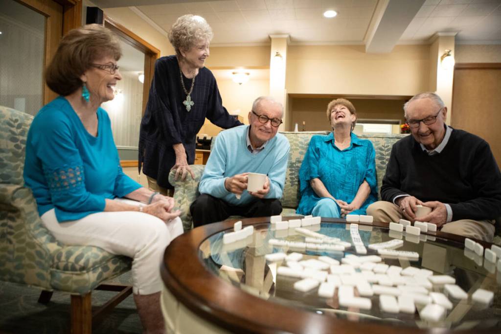 Socialization is more than just hanging out with others; its at the core of senior well-being. Photo courtesy Village Green Senior Living