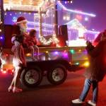Seeing Santa was a family affair as multiple generations braved the cold and misty night to make holiday memories at the Santa parade. (Photos by Keelin Everly-Lang / The Mirror)