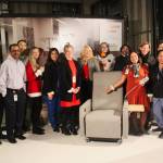 Members of the Valley Medical Oncology department pose with one of the chairs from the Infusion Center. Each chair costs $6,000. Photos by Bailey Jo Josie/Sound Publishing