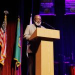 Photo by Keelin Everly-Lang/The Mirror
Diversity Commissioner Ron Walker speaks during the MLK Day Celebration.