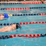 Todd Beamer and Federal Way battle it out in the backstroke. Ben Ray / The Mirror