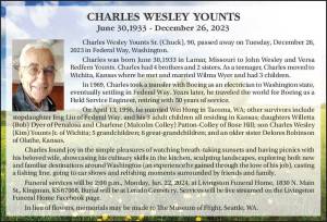 Charles Wesley Younts | Obituary