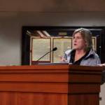 Cheryl Hurst shared exciting updates about the upcoming March for Diapers at the Federal Way City Council meeting. Photo by Keelin Everly-Lang/The Mirror