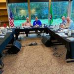 City Council with Mayor Ferrell and Brian Davis at Dumas Bay Centre at the 2024 Council Retreat. Photo provided by the City of Federal Way