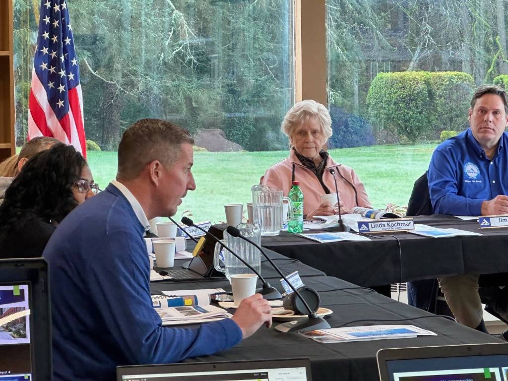 Trent Mummery of OneTrent Development shares details of the Town Center 3 Development project for Federal Ways City Center. Photo provided by the City of Federal Way