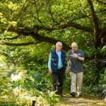 Walking promotes physical health, but it also provides a tranquil setting for social interactions among friends. Photo courtesy Village Green Senior Living