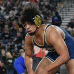 Decaturs Nehemiah Washington sizes up his opponent. Ben Ray / The Mirror