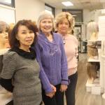 June Paik (left) and her employees at Master Hair Care can work with clients for hours to find the perfect wig or hair piece. Photo by Bailey Jo Josie/Sound Publishing.