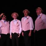 David Acuna, Jason Church, Phil Edwards and Jeremy Force as the Barbershop Quartet in our 2022 production of The Music Man. Photo provided by St Lukes.