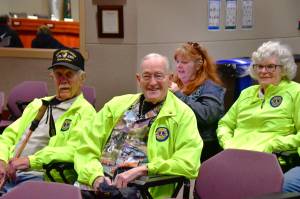 Lions Club members filled the audience with their vibrant jackets and smiles while being honored at the Federal Way City Council meeting March 5. Photo by Bruce Honda