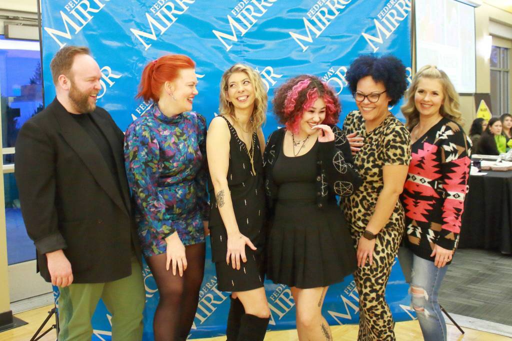 The Bella Red Salon team celebrates winning Best Hair Salon. Founder Kristin Speakman was also celebrated as a Hometown Hero in 2023. Photos by Keelin Everly-Lang / The Mirror