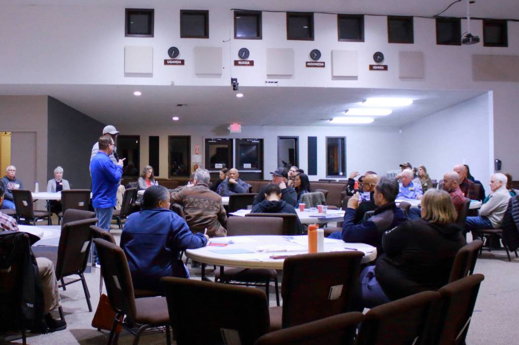 Over 40 people from dozens of churches in Federal Way gathered on March 11 to discuss how to help solve the homelessness crisis in Federal Way and South King County. Photo by Keelin Everly-Lang / The Mirror
