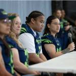 First panel of players sit in front of media members and fans inside the Ron Sandwith Teen Center. Photo Provided by Rodney McCurry.