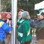Federal Way City Hall hosted the raising of the Irish flag on March 15. Photos by Keelin Everly-Lang / The Mirror
