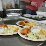 Fried fish, coleslaw, fries and tarter sauce made up the star dish that provided the fundraising opportunity and community connection at the March 22 event. Photo by Keelin Everly-Lang / The Mirror