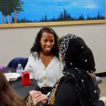 Marceline Nyakirindo is a member of the Al-Maidah Initiative who hosted an Iftar for Christians and Muslims on March 22. She is personally a Christian, but has many shared experiences, including being a refugee in the United States like many of the Afghan guests who attended. Photo by Keelin Everly-Lang / The Mirror