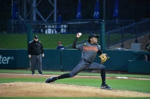 Kingston Edward in action at Cheney Stadium against Silas. Ben Ray / The Mirror