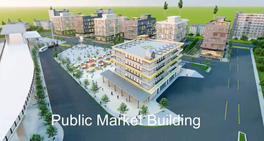 A digital rendering of what the Federal Way Public Market building could look like. Photo courtesy of Ron Walker