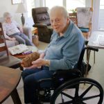Artist Dick Ode and wife Carmen Ode in their home at Village Green. Photo by Keelin Everly-Lang / The Mirror