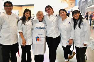 Federal Way High School hosted the Chopped Charity Challenge fundraising event April 26. The chefs had 30 minutes to pull together a special meal with the mystery ingredients that comes with the Bridging A Gap (BAG) program. The FWHS Culinary class fed an awesome dinner to the large crowd of supporters. Photo by Bruce Honda