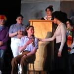 In the second musical written by student Alinea Kirshenbaum (center), she and other student actors perform a song about a mothers unconditional love. Photos by Keelin Everly-Lang / The Mirror