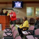 Tirzah Idahosa, Trenise Rogers and Allison Fine share a letter on May 21 as members of the Diversity Commission responding to an incident of a racist message displayed on an electronic message board in February. Photo by Keelin Everly-Lang / The Mirror