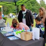 Seahawks merchandise was just one fun thing students and families had the chance to take home with them from the event.