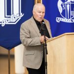 Federal Way Public Schools Director of Equity and Athletics Jerry Peterson at his final Athlete of the Year awards. Peterson is retiring after 38 years at the school district.