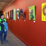 The Arts Explosion event returned for the second year May 31-June 2, featuring a juried art contest and more. Pictured: Art filled the lobby of the Performing Arts and Event Center. Photo by Keelin Everly-Lang / The Mirror