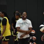 Ben Ray / The Mirror
Marcus Tibbs gives a smile during practice with the Storm.