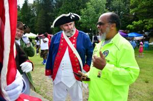 A member of the Federal Way Lions Club at the annual Make Music Federal Way event. Photo by Bruce Honda.