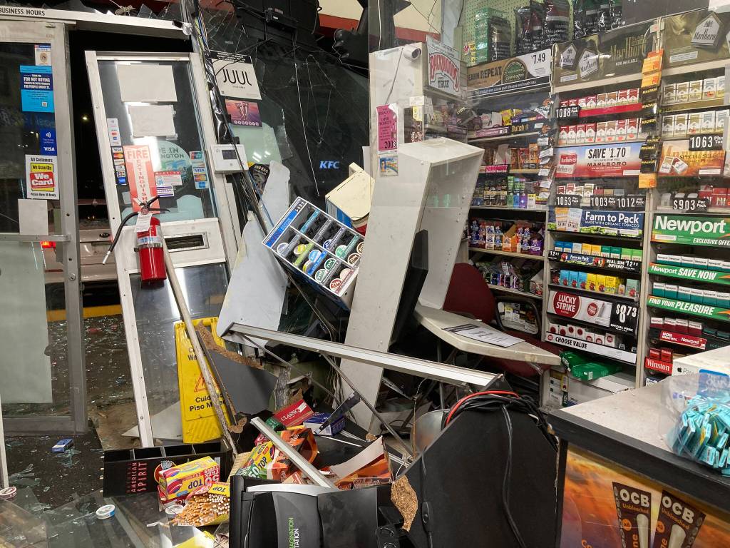 A close up inside Beverage and Smoke Shop. Photo from Federal Way Police Department Public Records
