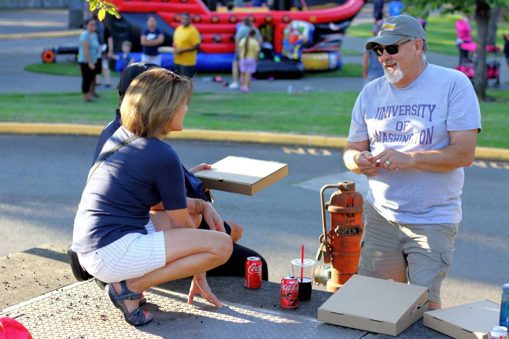 Neighbors got to enjoy pizza, a bouncy house, conversation and more at National Night Out events Aug. 6.