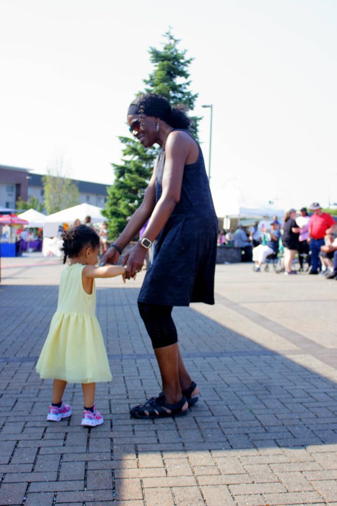 Every age got involved dancing and enjoying themselves at the Federal Way Community Festival. Photo by Keelin Everly-Lang / the Mirror
