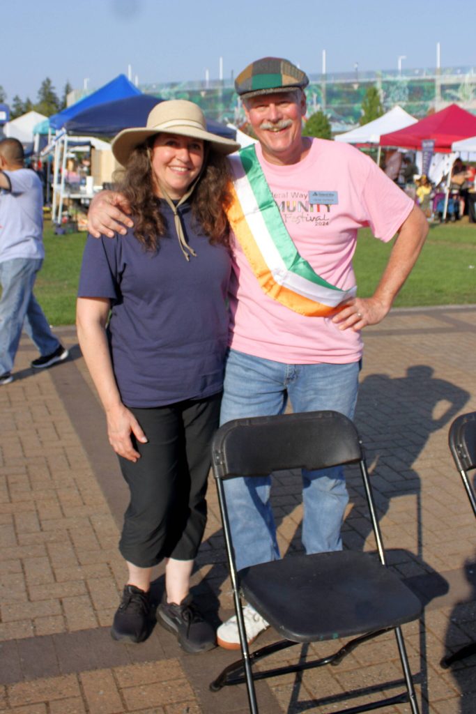 Anna and Craig Patrick at the Federal Way Community Festival. Craig Patrick recently joined the Diversity Commission for the City of Federal Way. Photo by Keelin Everly-Lang / the Mirror.