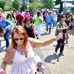 The electric slide and the cupid shuffle got everyone involved in the fun at the Federal Way Community Festival. Photo by Bruce Honda