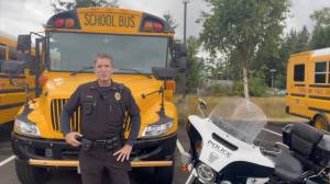 Screenshot of Lieutenant Jim Nelson, Federal Way Police Department Traffic Unit Supervisor, in a back-to-school safety tips video from FWPD. Courtesy image
