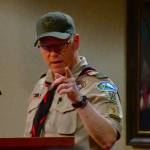 A Boy Scout leader shares an update at Public Comment. Photo by Bruce Honda.