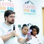 Campaign manager Andrew Estep shows an example of a vape that includes a built-in video game and comes in a variety of fruity flavors. Photo by Keelin Everly-Lang/the Mirror