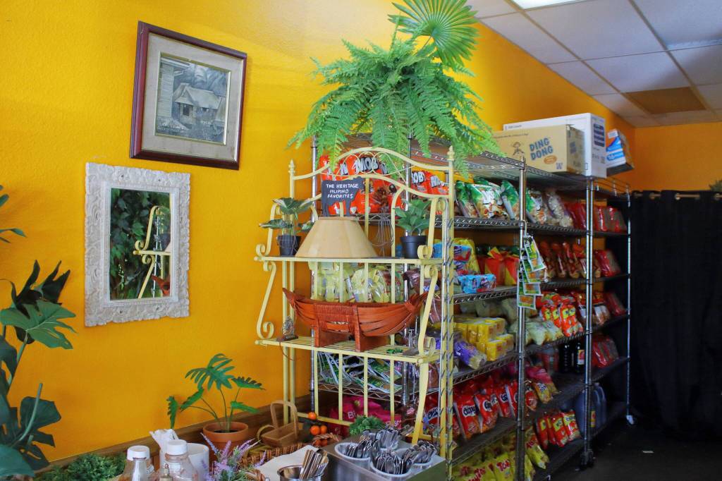 The Heritage restaurant in Federal Way serves hot food and familiar Filipino snacks. Photo by Keelin Everly-Lang / the Mirror.